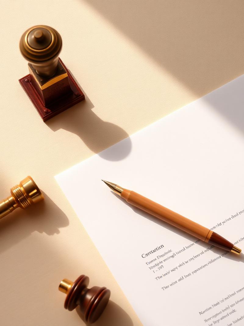 Notary stamp and documents
